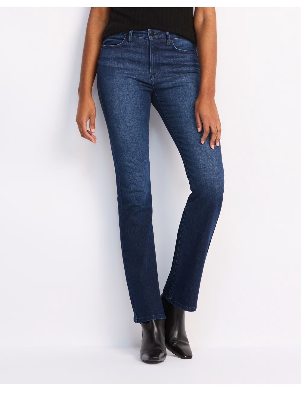 Indigo Six Clean Tonal Bootcut Jean, Dark Indigo Wash